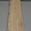 100 Pcs Wooden Dowel Rods - 3/8 x 17.5 Inch Unfinished Hardwood Sticks, Dowel Rods Wood Sticks for Craft and DIY, Macrame Dowel, Wooden Poles