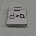 DEWENWILS Christmas Extension Cord with Multiple Outlets, 12 FT ON/Off Foot Switch Power Cord, Angled Flat Plug, 2-Prong 3 Outlets, 16/2C, Black, ETL Listed