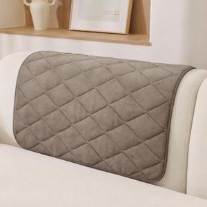 Fuzzy Pet Couch Covers for Dogs Washable, Non-Slip Sofa Slipcover Cushion Protector, Thick Soft Dog Couch Cover Protector, Couches Mat for Couches and Sofas Size is 19.5"x19.5"., Brown​