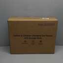 Outdoor Heated Cat House in Winter, Extremely Insulated & Weatherproof, Feral Cat Shelter with Waterproof Eaves & Escape Door for Outside Stray Barn Cat(Dark Grey,16.9"x12.7"x13.6")