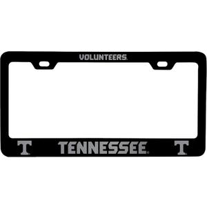 Tennessee Knoxville Engraved Metal License Plate Frame Black Officially Licensed Collegiate Product