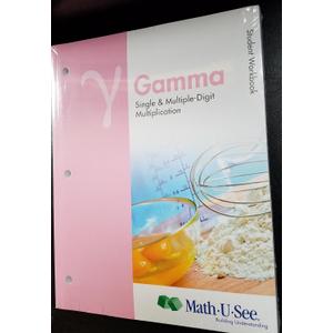 Y Gamma Single & Multiple-Digit Multiplication, Student Workbook, Math U See (2012)