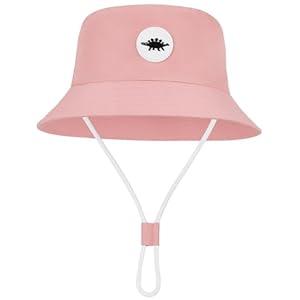 Zando Baby Sun Hat UPF 50+ Sun Protective Adjustable Wide Brim Infant Bucket Hats Outdoor Beach Swim Boy Girl 0-4 Years (6 Months,)