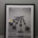 DOAI ART 22x28 Poster Frame Black without Mat or 18x24 with Mat - Polished Plexiglass for Wall Vertically or Horizontally Display - Wall Mounting Hardware Included (22x28-1 Pack)