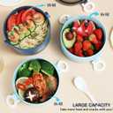 Bento Box Adult with Insulated Lunch Bag & Utensils, 81oz Large Capacity Leakproof 3 Stackable Lunch Box Containers for Adults Men Women Dining Out, BPA-Free & Microwave Safe Bento Lunch Box, Blue