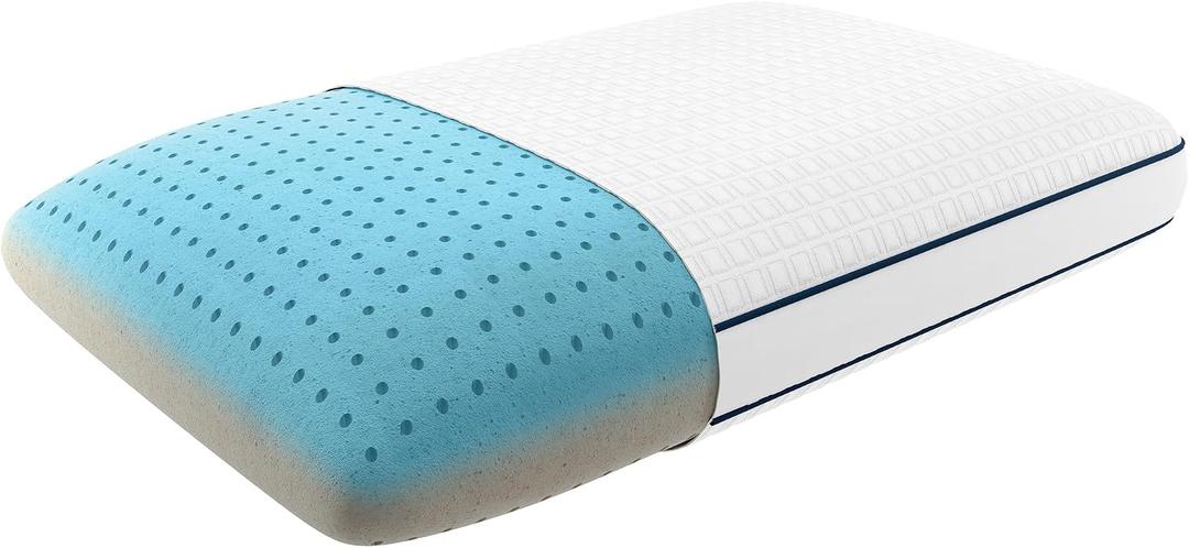 Serta Perfect Sleeper Copper Infused Memory Foam Pillow, Oversized Traditional, White, 1 Count