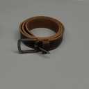 VATAN Men's Genuine Leather Casual Every Day Jeans Belts, Handmade Men Leather Belt with Gift Box (34(Fits Waist 32"-33"), B-bourbon Brown (Double Stitch))