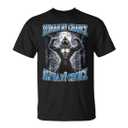 Human by Chance Alpha by Choice Weird Funny Alpha Wolf Meme T-Shirt, Size: M