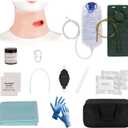 Wearable Neck Wound Packing Trainer Kit for Hemorrhage Control Training, Complete Bleeding Control Training Set for EMT, EMS, Tactical, Stop The Bleed Simulator