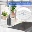 Kitchen Sink Splash Guard, 20IN Longer Silicone Faucet Guard & Draining Mat, Bathroom and Kitchen Sink Organizer, Sink Faucet Mat Water Splash Guard Behind Faucet Accessories Gadget, 20 x 5.5, White
