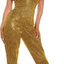 UNDERWRAPS Women's Sexy Disco Jumpsuit - 70s 80s Outfits for Women, Cosplay Costume for Adult's, Sexy Disco Jumpsuits (SMALL 4-6)