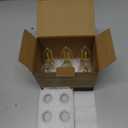Energetic 6 Pack Dusk to Dawn LED Outdoor Light Bulb, 60 Watt Equivalent(5W), 500LM, Soft White 2700K, E12 Base, Automatic On/Off Sensor Edison Filament Candelabra Bulb for Porch, Photocell Sensor ETL