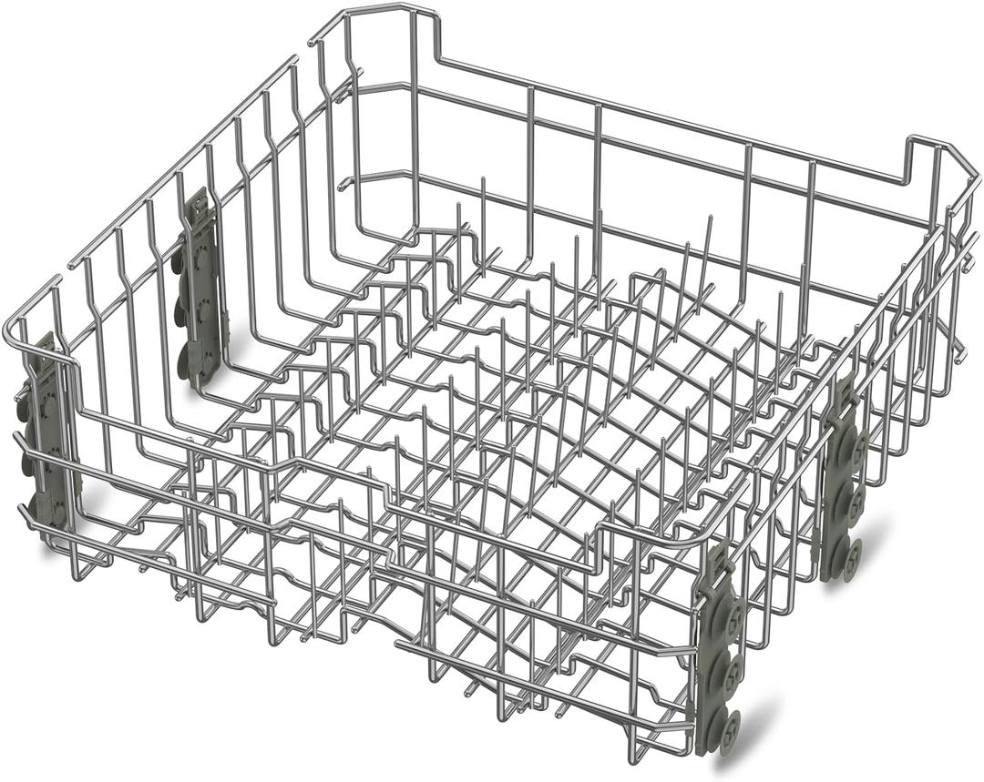 UPGRADED WD28X30219 WD28X35779 Dishwasher Upper Rack Compatible with GE Dishwasher Rack Replacement Parts,WD28X25018 WD28X22626 WD28X23156 WD28X25491 WD28X24421 GE Dishwasher Upper Rack with Wheels