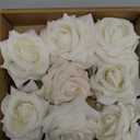 12 Pack Rose Hair Clip Flower 2.8'' Hairpin Floral Brooch Floral Hairclips Mexican Flowers Hairpin Party Supplies for Women Rose Hair Accessories Wedding Pack(White)
