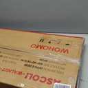 WOHOMO Folding Desk, Small Writing Desk 39.4", Space-Saving Foldable Laptop Table Writing Workstation for Home Office, Easy Assembly, Rustic Walnut (Large Size:39.4 x 15.7, Brown)