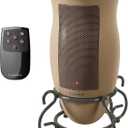 Lasko Oscillating Designer Ceramic Tower Space Heater for Home with Adjustable Thermostat, Timer and Remote Control, 16 Inches, 1500W, 6435