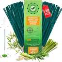 120 Pcs Natural Mosquito Repellent Outdoor Patio, Citronella Oil Mosquito Incense Sticks Plant-Based Bug Repellent for Patio Camping Fishing Backyard Travel Mosquito Control