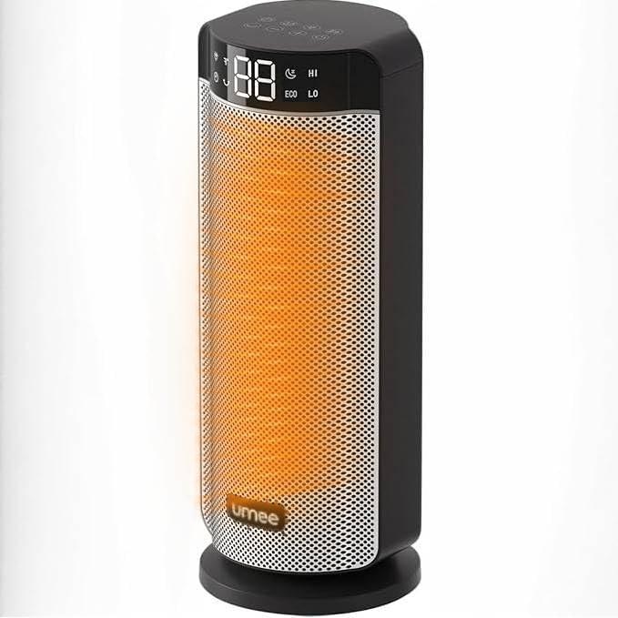 Space Heaters for Indoor Use Large Room, 70°  Oscillation, Fast Heating Ceramic Electric with Digital Thermostat, Remote Control, 1-12H Timer, Overheat Protection, Safety Heater for Bedroom