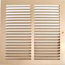 HVAC Premium 24'' x 18'' [Duct Opening] Flat Stamped Steel Return Air Grille - Sidewall and Ceiling - HVAC Vent Duct Cover - Brown [Outer Dimensions: 25.75''w X 19.75''h]