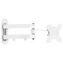 Suptek Full Motion TV Wall Mount Bracket for Most 13-30 inch TVs and Monitors, Flat and Curved TVs up to 28.66lbs, Tilt Swivel and 16.5 inch Extension, Max VESA 100x100mm, White, MA2776W