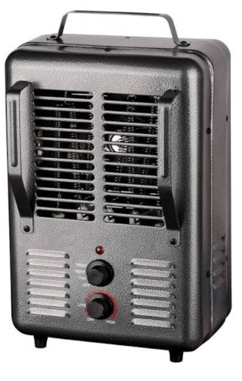 ProFusion Heat Milkhouse Utility Heater with Adjustable Thermostat - Gunmetal, 16.2 x 7.6 in 