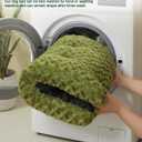 KSIIA Washable Dog Bed Comfy Dog Crate Pad Deluxe Plush Pet Bed Non-Slip Kennel Pad for Jumbo Dogs, 47" x 29", Green