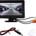 LCD Backup Camera Monitor Only,4.3" Backup Camera Screen with 160 Adjustment & Auxiliary Parking Lines Designed to Assist You in Parking,Color Back Up Cameras for Cars Monitor