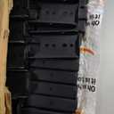 LukLoy 40 Pack 2x4 Brackets for Wood Rail, Black Deck Railing Brackets Connectors for 2" X 4" ( Actually 1.5" X 3.5" ) Wood Post, 20-Gauge Fence Brackets, Screws Not Included