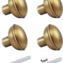 2 Pack Antique Brass Door Knob Set with Spindle, Vintage Old Style Door Knobs Replacement Set for Mortise Lock, Antique Door knobs Interior