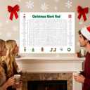 Jumbo Christmas Word Search Poster,Giant Christmas Word Find Puzzle Poster Game,Large 36"X24" Words Find Wall Poster Fun Interactive Party Activity