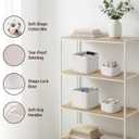 5-Pack Storage Cubes Woven Rope Baskets - 2 Sizes Organizer Bins for Closet, Shelf, Bookshelf, Nursery, Changing Table, Cube Storage Bins, Storage Baskets for Bathroom Toy & Home