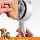 Cat Steam Brush, Brushes for Indoor Cats with Release Button, Dual Speed Spray USB Rechargeable Grooming Supplies, Cat Brush for Shedding Suitable for All Long-haired and Short-haired Pets