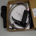 Bathroom Faucet Matte Black Modern Waterfall Bathroom Sink Faucet with Single Handle Suitable for 1 or 3 Holes,Supply Deck Plate and Hose