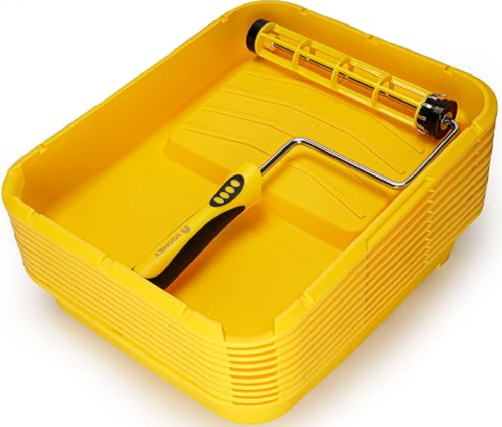 11 pcs 9" Paint Kit,10x 9" Ultra-Thin Paint Tray, x1 9" Roller Frame