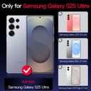 Hekodonk for Galaxy S25 Ultra Case Magnetic,[Compatible with Magsafe][Built-in Tempered Glass Screen Protector][Glitter Card] Full Body Bling Case for Samsung Galaxy S25 Ultra,Blue