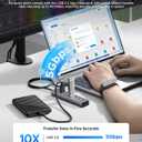 ORICO 7-Port USB 3.0 Hub, Aluminum USB Multiple Adapter, 5Gbps USB Extender USB Splitter with 3.28Ft Cable, UBS-A Hub Long Cable for Desktop, PC, Flash Drive, Mobile HDD, Windows/XPS