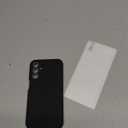 Samsung Galaxy A16 5G Case, Silicone Phone Case with 1 Screen Protector, Soft Anti-Scratch Microfiber Lining, Full Body Shockproof Slim Cover, Black