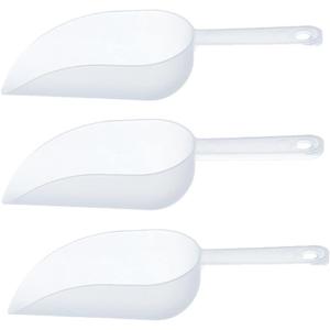 3Pcs Plastic Ice Scoop Multifunctional Frosted Ice Measuring Shovel Flour Scoop for Popcorn Canisters Cereal Popcorn Powders Dry Foods Candy