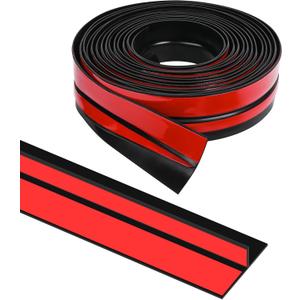 Door Draft Stopper for Side of Door Frame 1.97 in x 10 Ft T-Shaped Silicone Weather Stripping Door Seal Strip Draft Blocker - Black