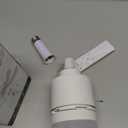 LANMEL Socket Fan Light with Remote & APP, 17.7'' Socket Breeze Ceiling Fan with Socket Extender, 3 Colors LED Light Bulb, Screw in Small Ceiling Fan for Bedroom Living Room Kitchen Garage (White)