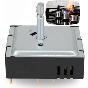 DG44-01006A Dual Burner Infinite Element Control Switch for Samsung Stove Range Oven PER001-02D 3282716 AP5800762 PS8764900 Replacement Parts