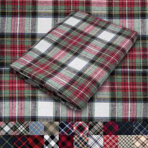 Pico Textiles 1 Yard Red Green White Tartan Plaid Flannel Fabric - 60" Wide - 100% Cotton - Sold by The Yard - for Shirts, Scarves, Pajamas & Receiving Blankets, 2 Pcs