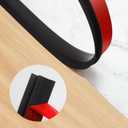 BNELL Carpet & Floor Edging Trim Strip,Self Adhesive-PVC Floor Transition Strip,Threshold Transitions Suitable for Threshold Height Less Than 15mm (6.56FT_Black)