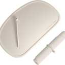 Cuddle Campus Silicone Placemat with Raised Edges for Kids,Toddlers,Babies, Non-Slip Table Setting Placemat for Dining,Come with String for Storage (Large-1 Pack, Buttercream)