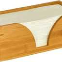 Natural Bamboo Countertop Multifold Paper Towel Holder by Kitchen Noble