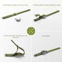 Watch Bands - Thick Premium Military Ballistic Nylon Style Strap With Heavy Silver Stainless Steel Buckle - Choice of Width - 18mm, 20mm, 22mm or 24mm (Army Green)