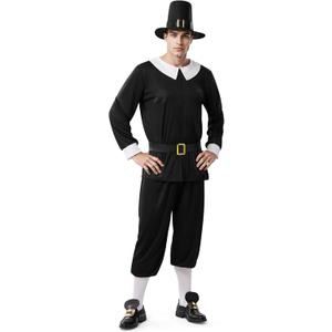 Spooktacular Creations Halloween Colonial Pilgrim Costume Adult, Halloween Costumes for Men 2025 (X-Large)