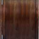 Saloon Door, Room Divider Swinging Doors, Wooden Cafe Door with Stainless Steel Hinges, Entrance Partition Two-Way Swing Half Doors for Kitchen Bar Cellar Porch Stairs(Coffee,24" W x 32" H)