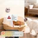 Litter Box Camera AI Cat Health Monitoring, Records Cat's Toileting Behavior, Abnormal Alerts, Fits Automatic & Standard Litter Boxes, Multi-Cat Support, Cat Cam with Night Mode(Gray)