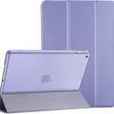 ProCase for iPad 9th/ 8th/ 7th Generation Case 10.2 Inch (2021/2020/2019 Release), 10.2 iPad Case 9th/ 8th/ 7th Gen Cover, Slim Smart Cover with Translucent Hard Shell Back -Light Purple